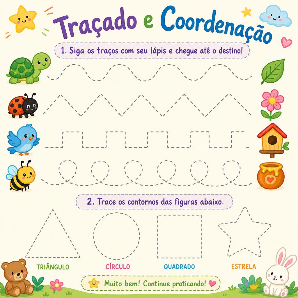 Tracejado e coordenação